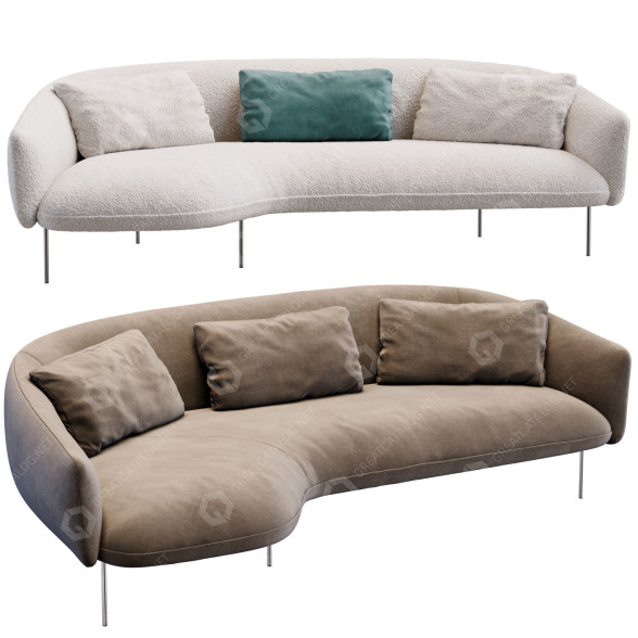 Sofa Tacchini Roma model 3D