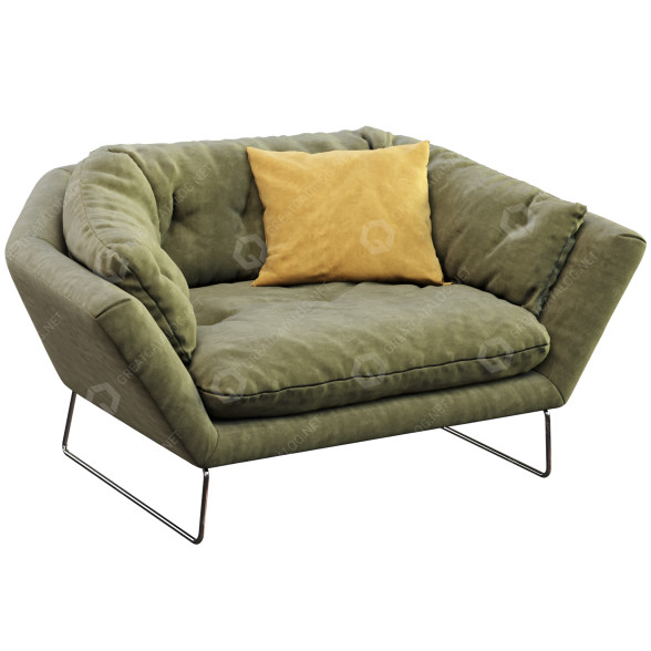 Armchair Saba New York Suite 3D model