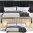 Bett und Nachttischchen Evmoda Enluxe - Abdulloh