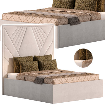 Ліжко  Medburn Wide Headboard by Amore 3D модель