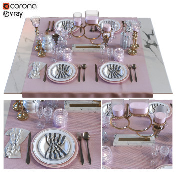 Сервірований стіл Dining Table Set 017