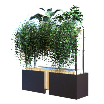 Doniczka  Plant in Box Set 041 Model 3D