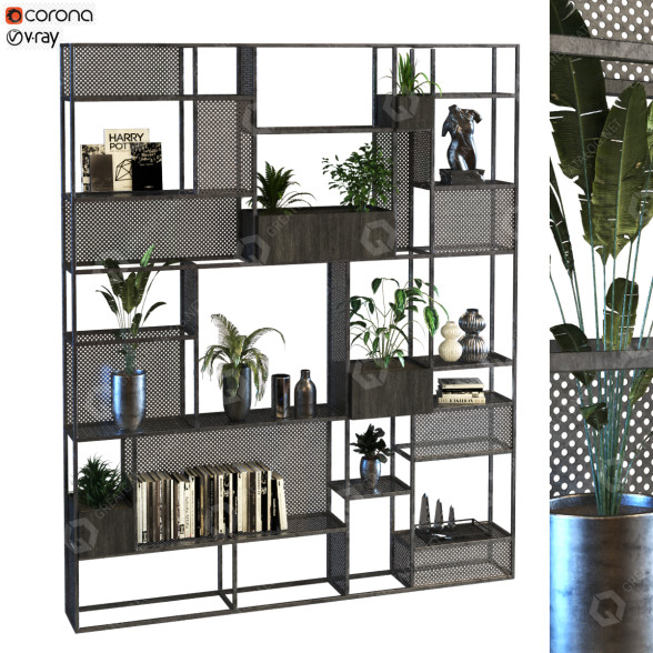 Gestell und Dekor Set 012 3D-Modell