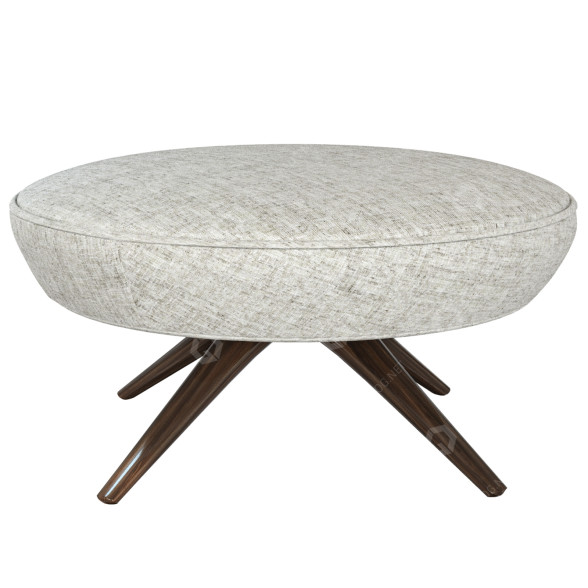 Пуф Vladimir Kagan Round Swivel 3D модель