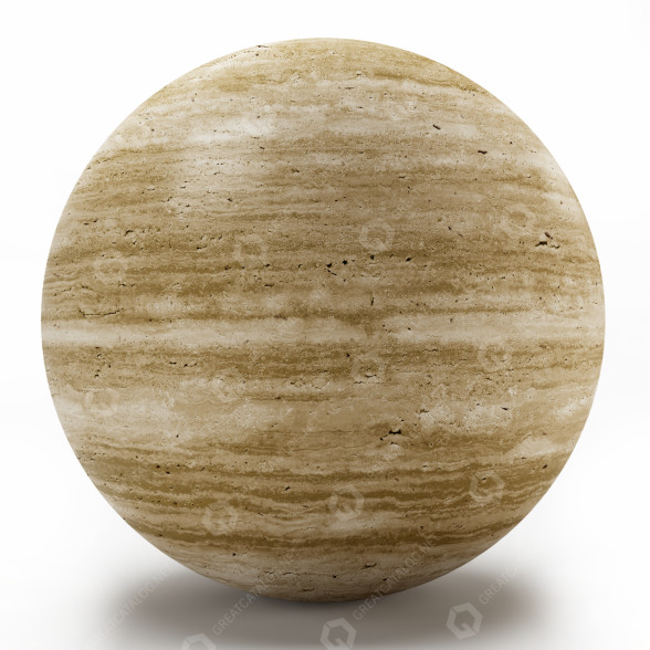 Kamień Classic Dark Travertine 02 model 3D