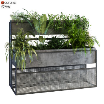 Doniczki  Plants Set 056 Model 3D