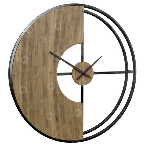 Uhr Wood 6 3D-Modell
