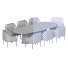 Tisch und Stühle OE-Fashion Home Furniture Luxury Italian Leather Dining - Said9726