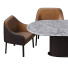 Tisch und Stühle OE-Fashion Home Furniture Luxury Italian Leather Dining - Said9726