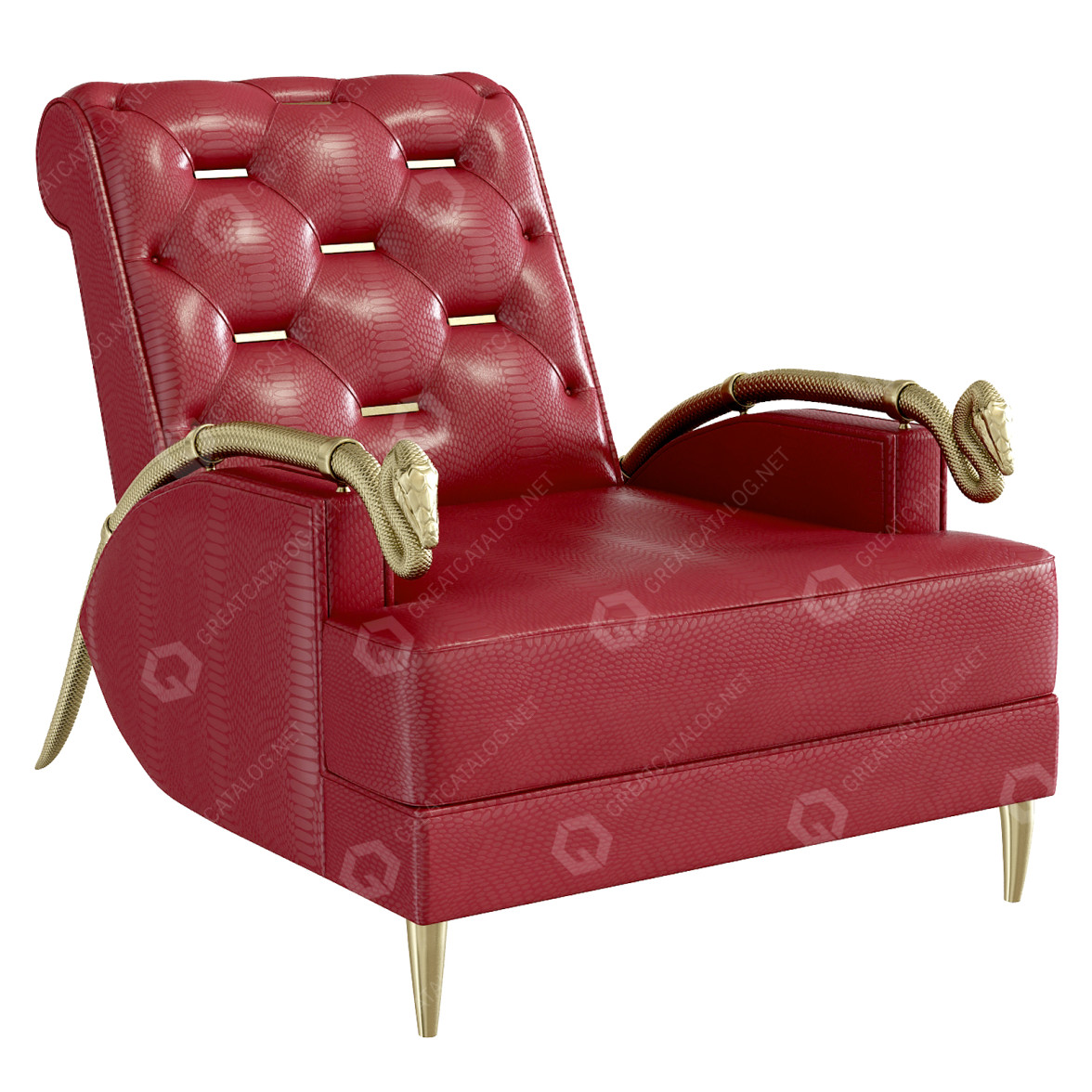 Armchair Palazzo Collezioni Roberto Cavalli Snake 3D model