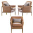 Armchair Kassavello Alperce Leather - ED-MONTE