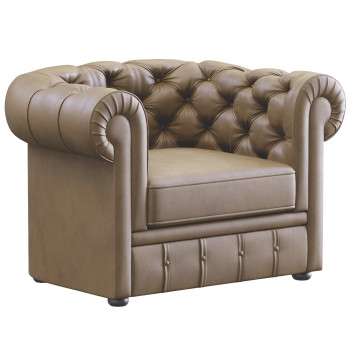 Fotel  Modern Leather Model 3D