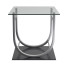 Table basse Coaster U Shaped Glass Top End in Chrome - behruzelmurodov6655