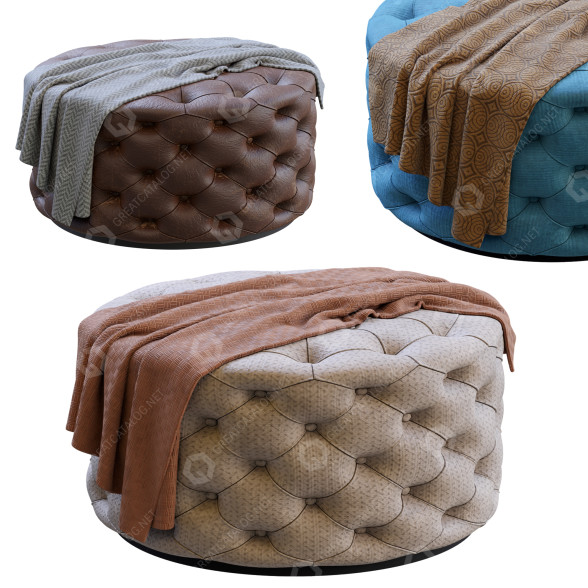 Puf Porada Alcide Modelo 3D