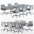 Workspace Meeting Table with Office Chair - Interior Models