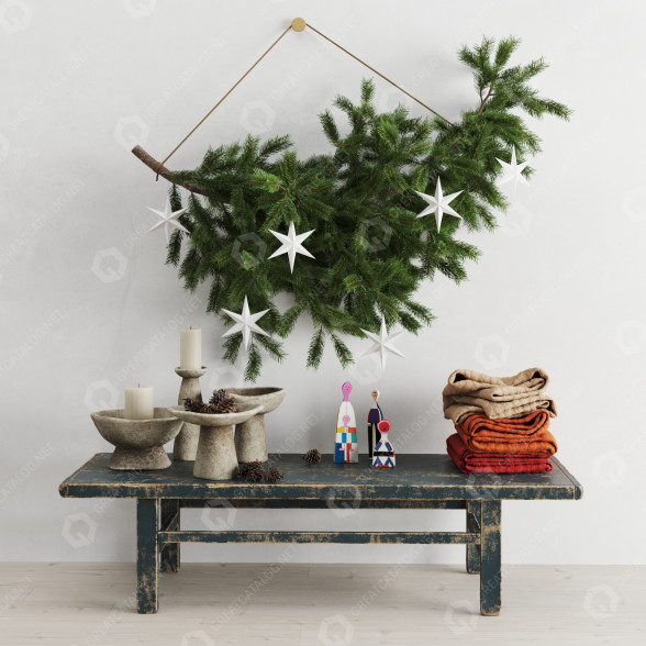 Decoración Restoration Hardware Set in Scandinavian Style Modelo 3D