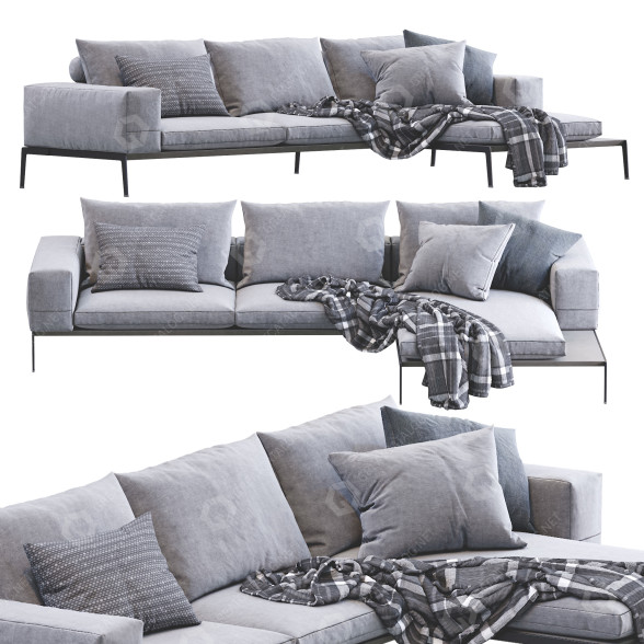 Sofa Flexform Lifesteel 3D-Modell