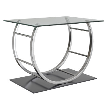 Mesa de centro  Coaster U Shaped Glass Top End in Chrome 02 Modelo 3D