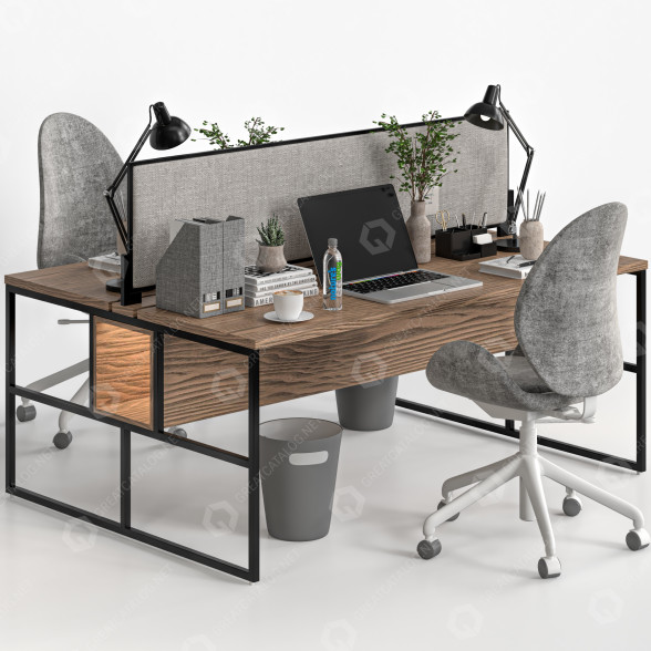 Espacio de trabajo Office Furniture 14 Modelo 3D