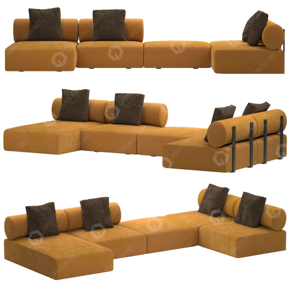 Canapé Domkapa Shinto modèle 3D
