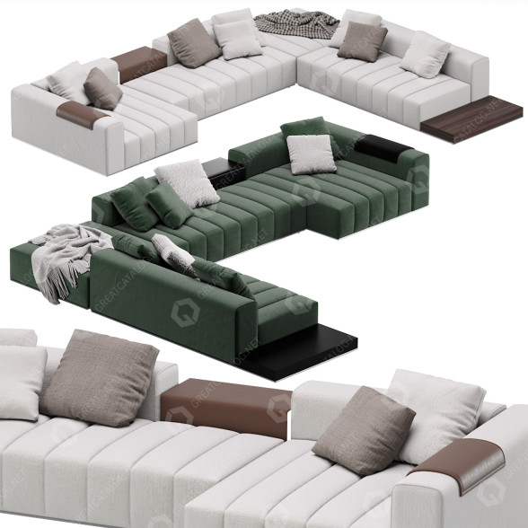 Диван Minotti Goodman Modular 07 3D модель