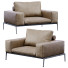 Armchair Flexform Lifesteel - ED-MONTE