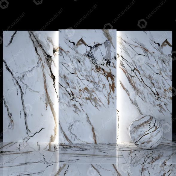 Tile Calacatta Paonazzo Marble 02 3D model