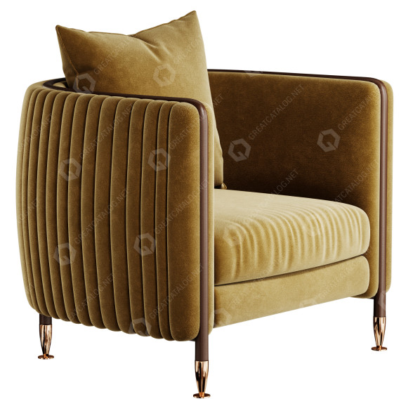 Armchair Mezzo Collection Barlow 3D model