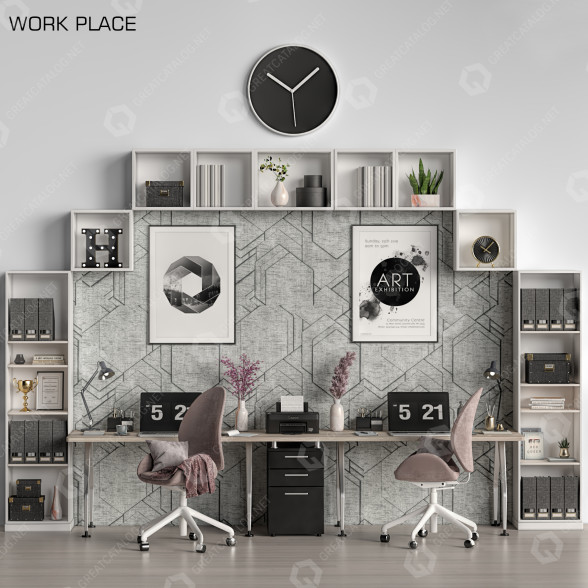 Espacio de trabajo Work Place 15 Modelo 3D