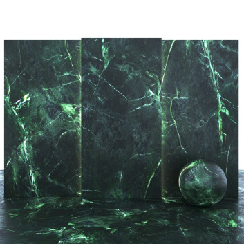 Плитка Dark Green Marble 01
