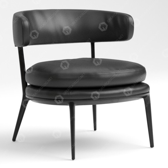 Armchair Maxalto Caratos 3D model