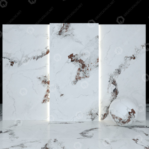 Tile Breccia Tuscany Marble 3D model
