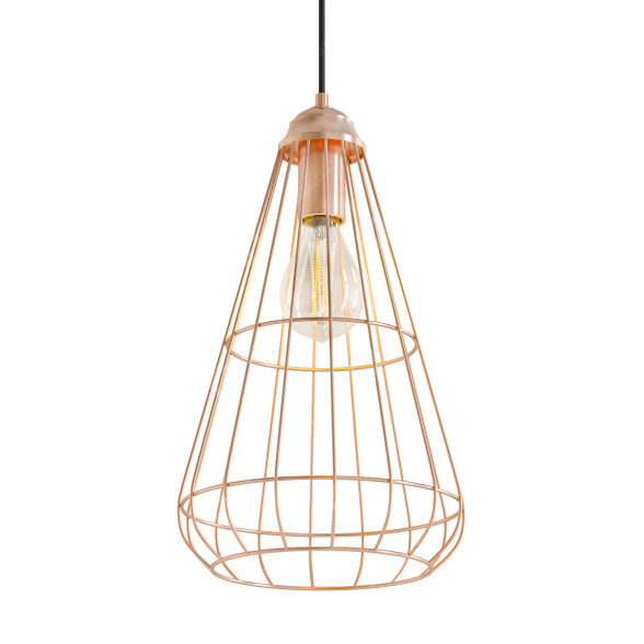 Pendant Lamp Gold Geometric Cage 3D model