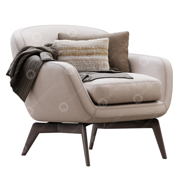 Sessel Minotti Belt 3D-Modell