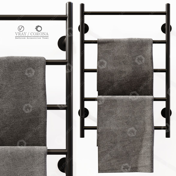 Рушникосушка та декор Bathroom Accessories Towel 3D модель
