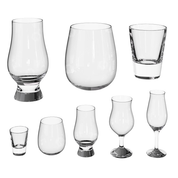 Vajilla Glass Set 1 Modelo 3D