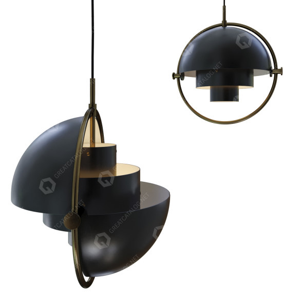 Pendelleuchten Gubi Multi-Lite 3D-Modell