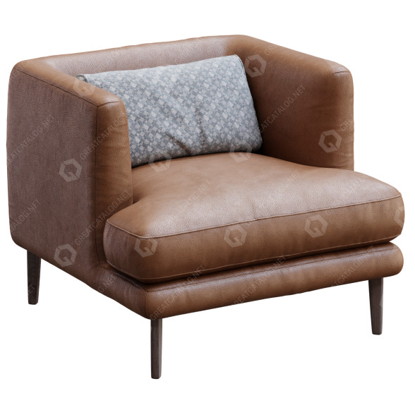 Sessel Bonaldo Paraiso Leather 3D-Modell