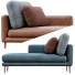 Banquette Bonaldo Paraiso Leather and Fabric - Navasard