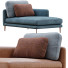 Banquette Bonaldo Paraiso Leather and Fabric - Navasard