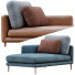 Banquette Bonaldo Paraiso Leather and Fabric - Navasard
