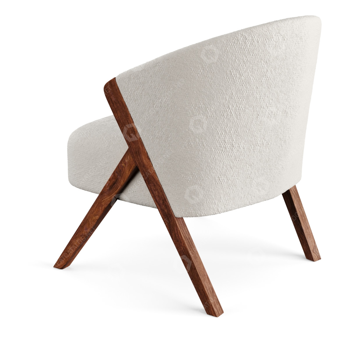 Armchair Zara Home Boucle 3D model GreatCatalog 17494