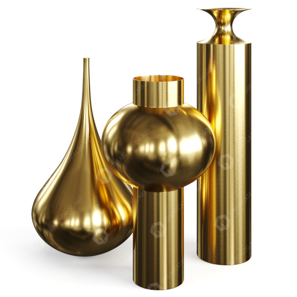 Vasen Tom Dixon Beat Vessels 3D-Modell