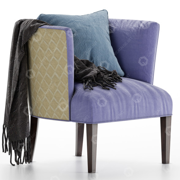 Fauteuil Arhaus Sylvia modèle 3D