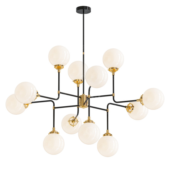 Chandelier Shades of Light Mud-Century Parlor 3D model