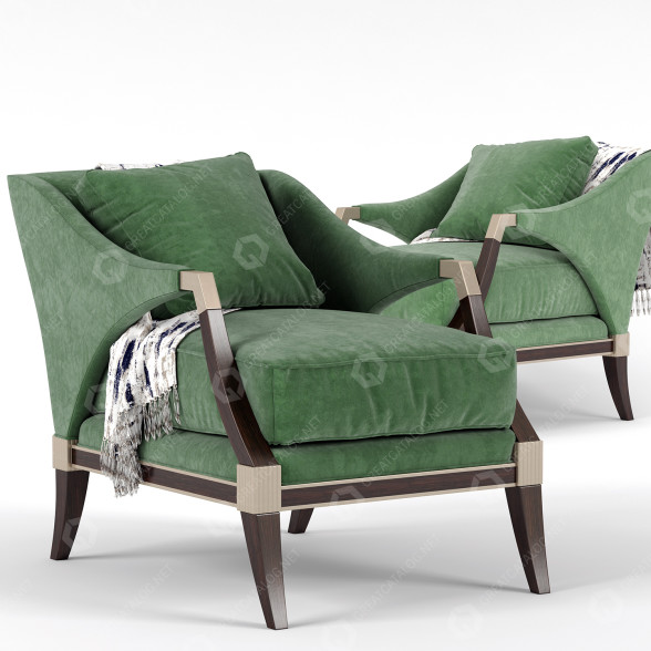 Armchair Caracole Empess 3D model