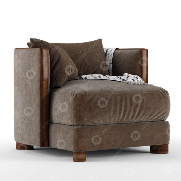 Fauteuil Caracole Commodore modèle 3D