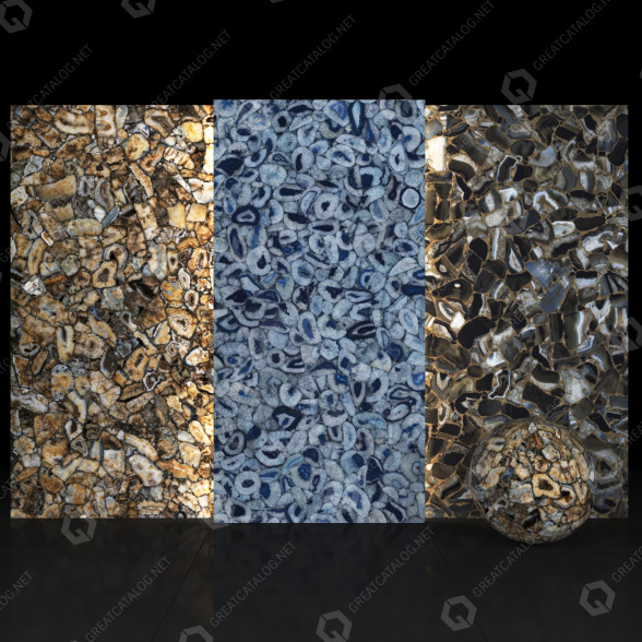 Tile Family Gem Stone 3D model