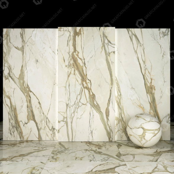 Płytka Gold Calacatta Marble 01 model 3D
