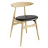Stuhl Carl Hansen & Søn CH 33T Leather - Shirbeigi